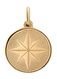 Miansai Pendants North Star Pendant, Gold Vermeil Matte Gold