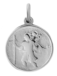 Miansai Pendants Mini St. Christopher Pendant, Sterling Silver Polished Silver