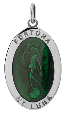 Miansai Pendants Fortuna Pendant w/Green Enamel, Sterling Silver Green