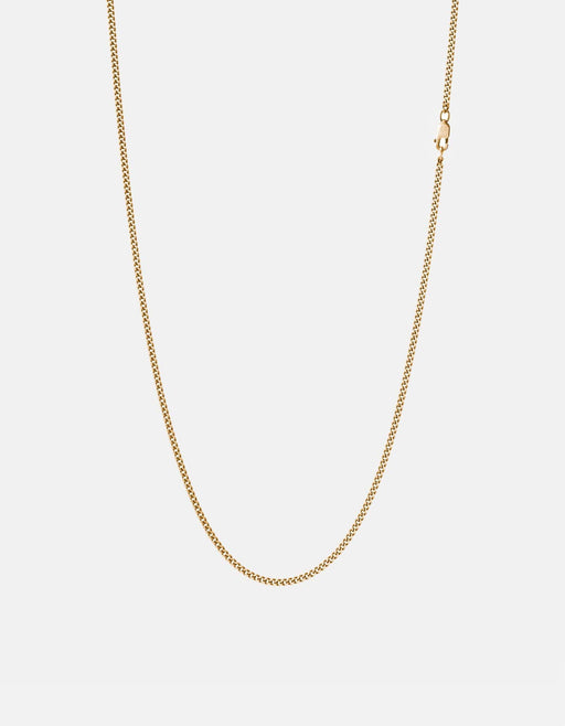 Miansai Necklaces 2mm Cuban Chain Necklace, 14k Gold