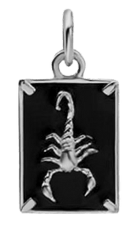 Miansai Pendants Scorpius Pendant, Sterling Silver w/Black Enamel Black