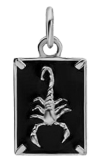 Miansai Pendants Scorpius Pendant, Sterling Silver w/Black Enamel Black